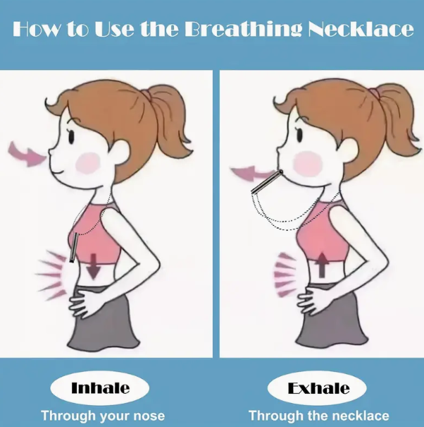 Titanium Steel Mindful Breathing Necklace