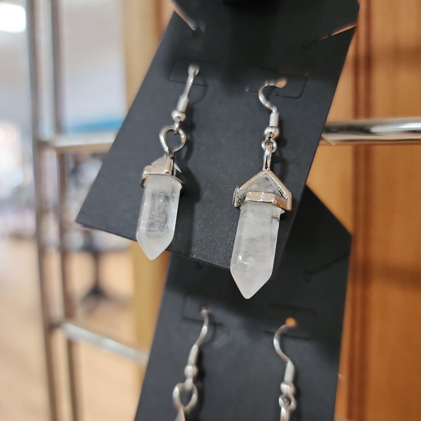 Crystal Bi-Point Earrings