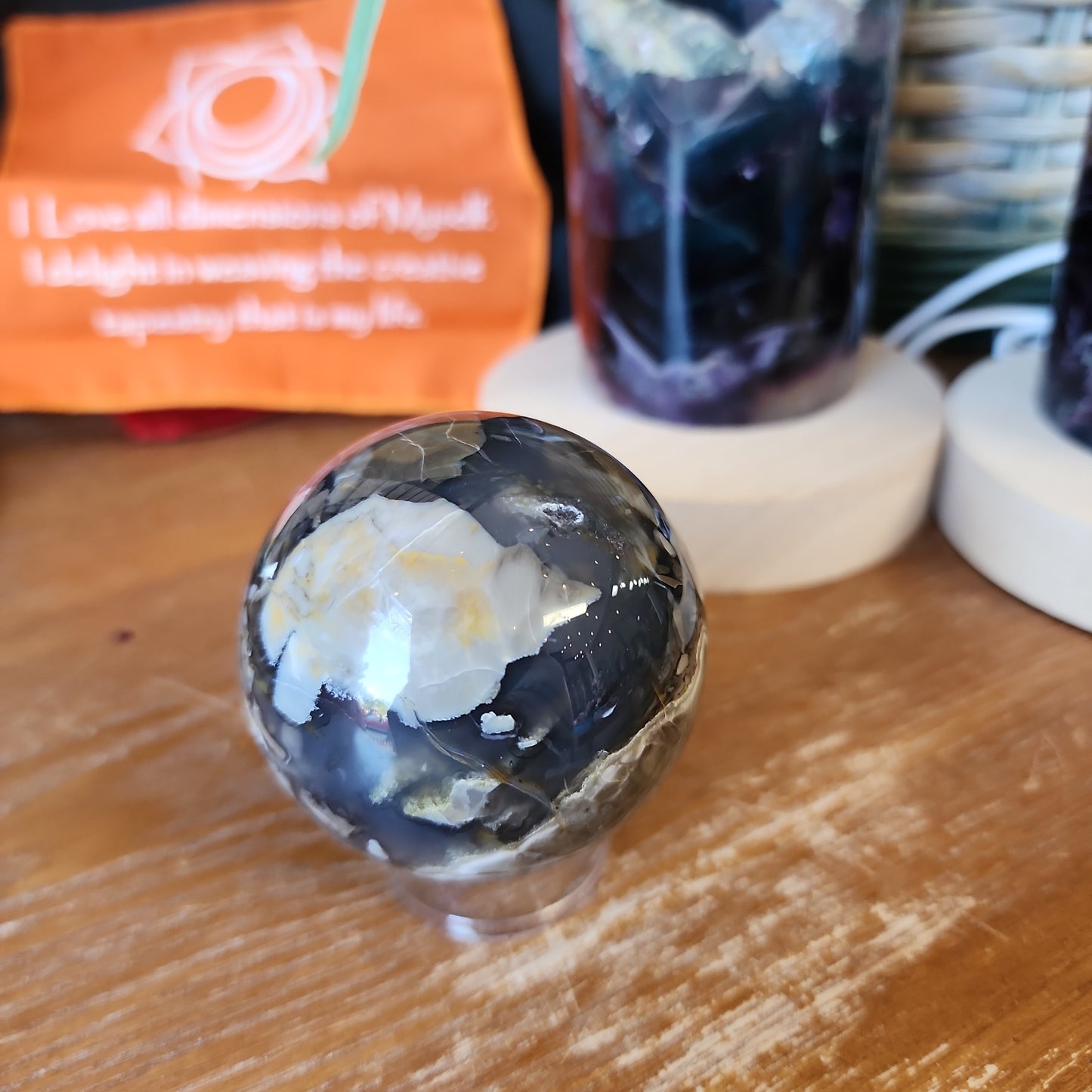 Volcano Agate Spheres