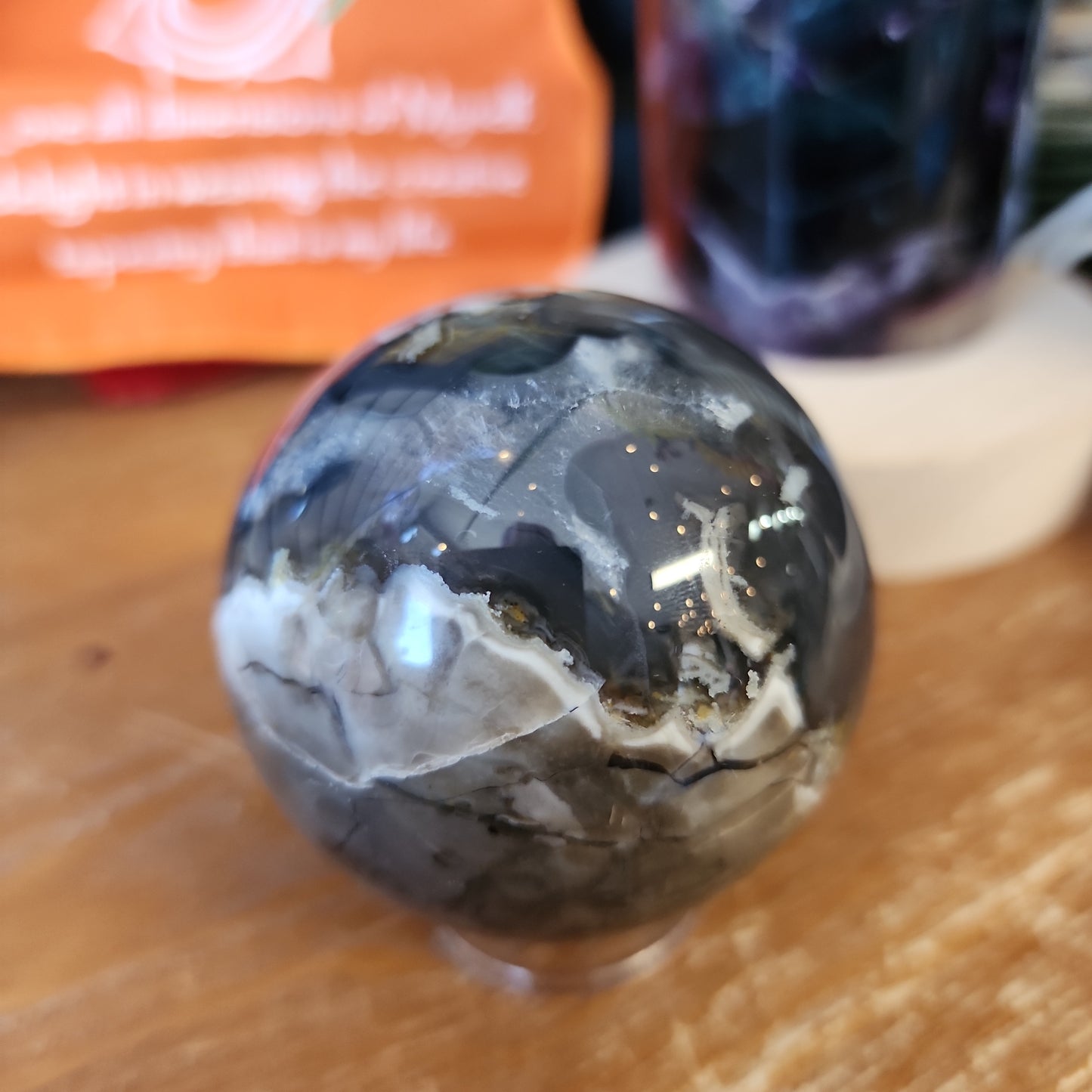 Volcano Agate Spheres