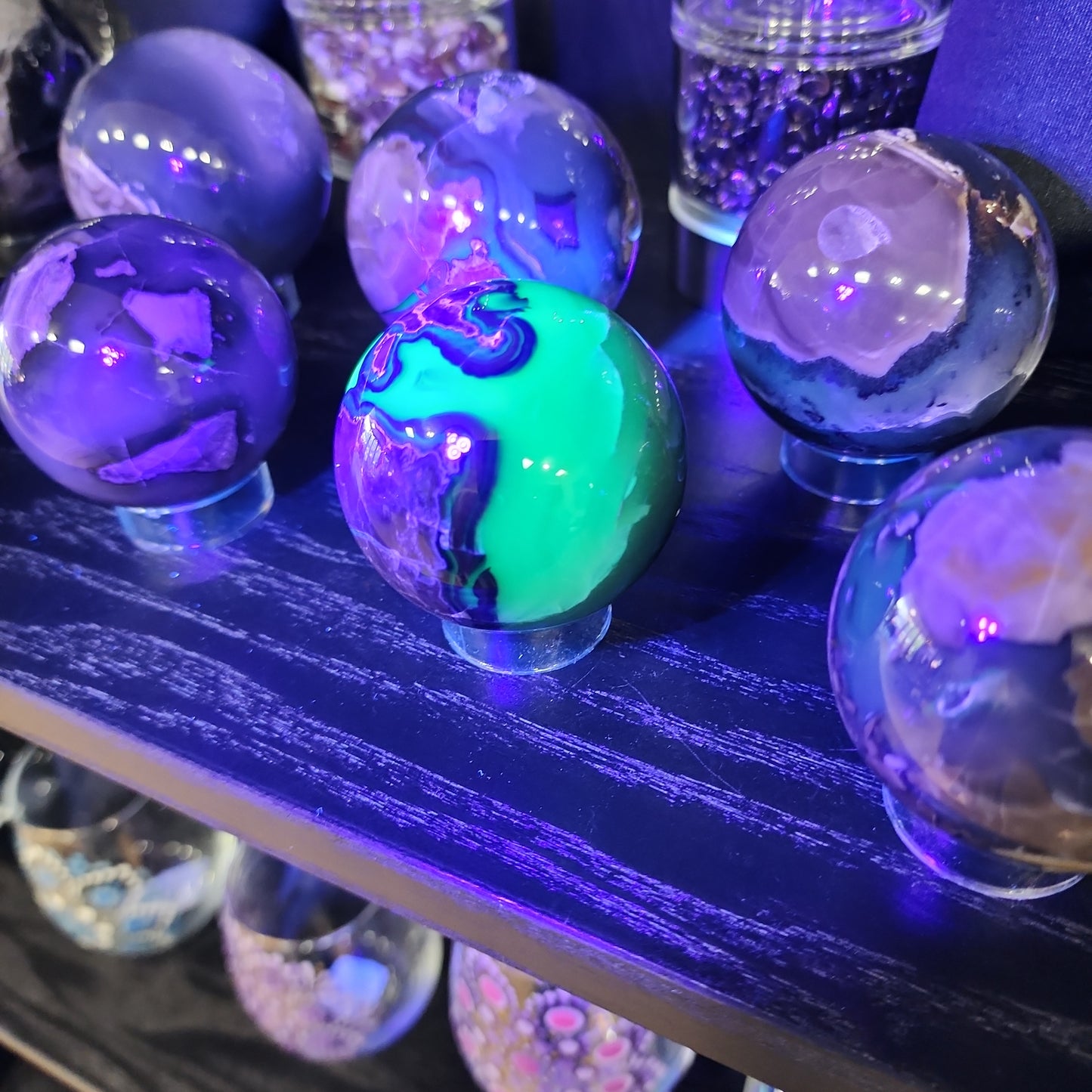 Volcano Agate Spheres