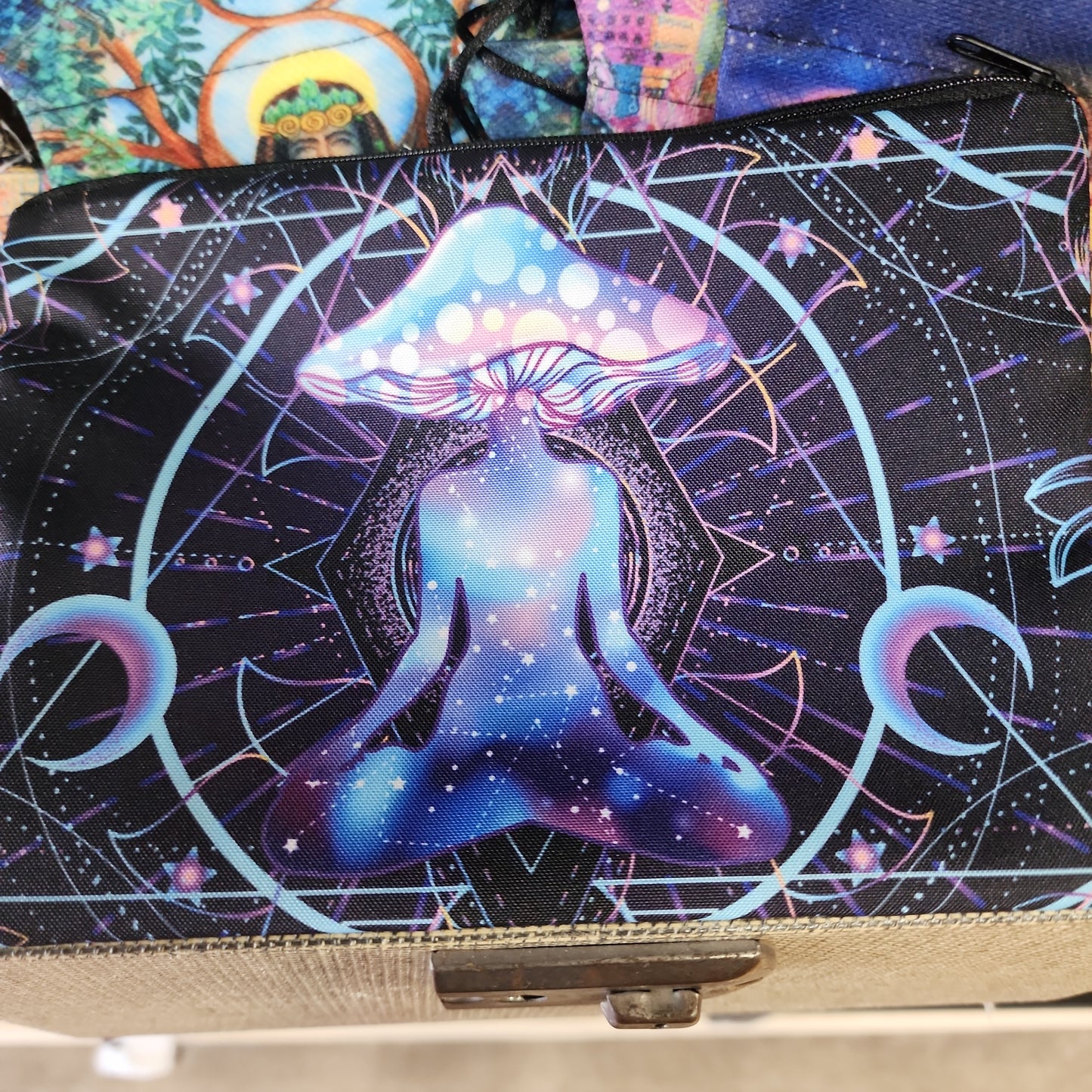 Mushroom Person Makeup Bag