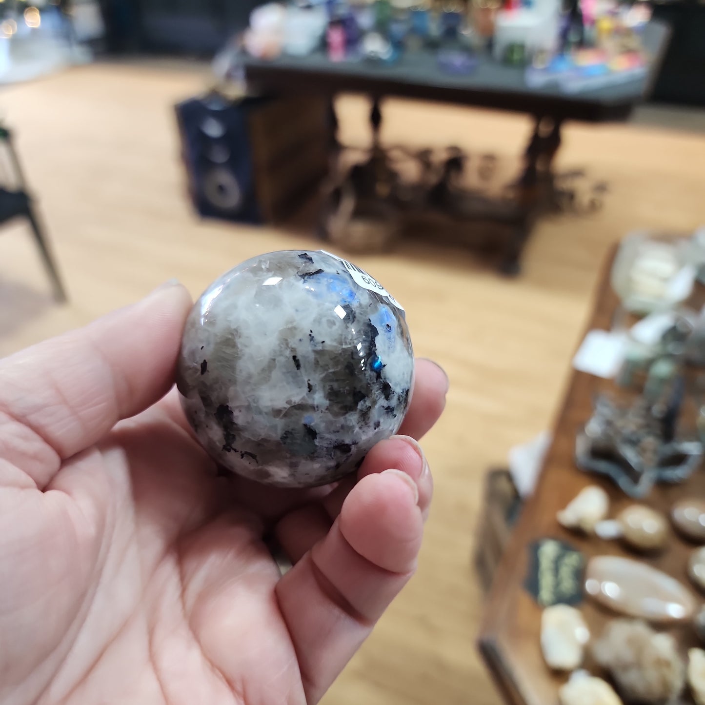Rainbow Moonstone Spheres