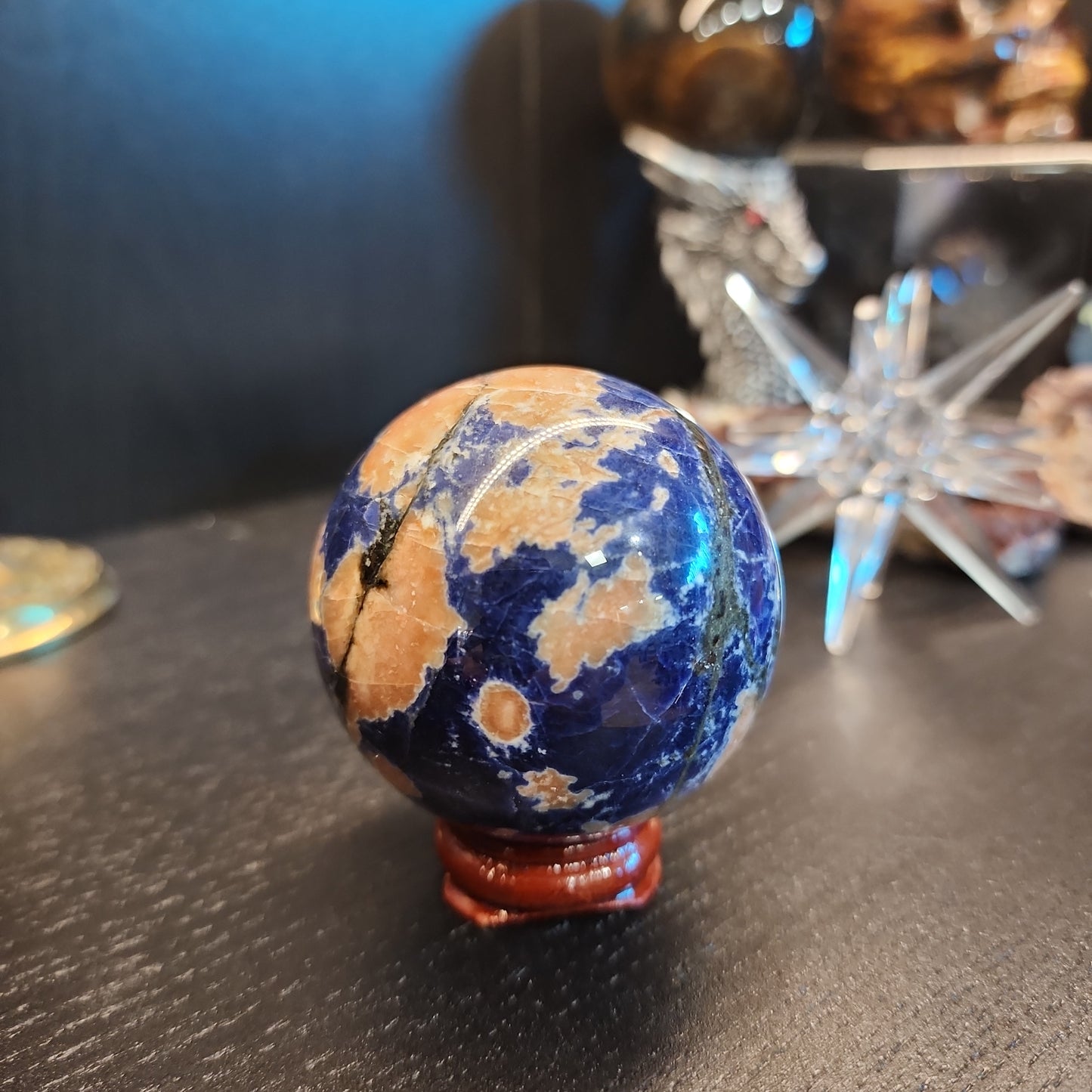Sunset Sodalite - Sunstone & Sodalite Spheres