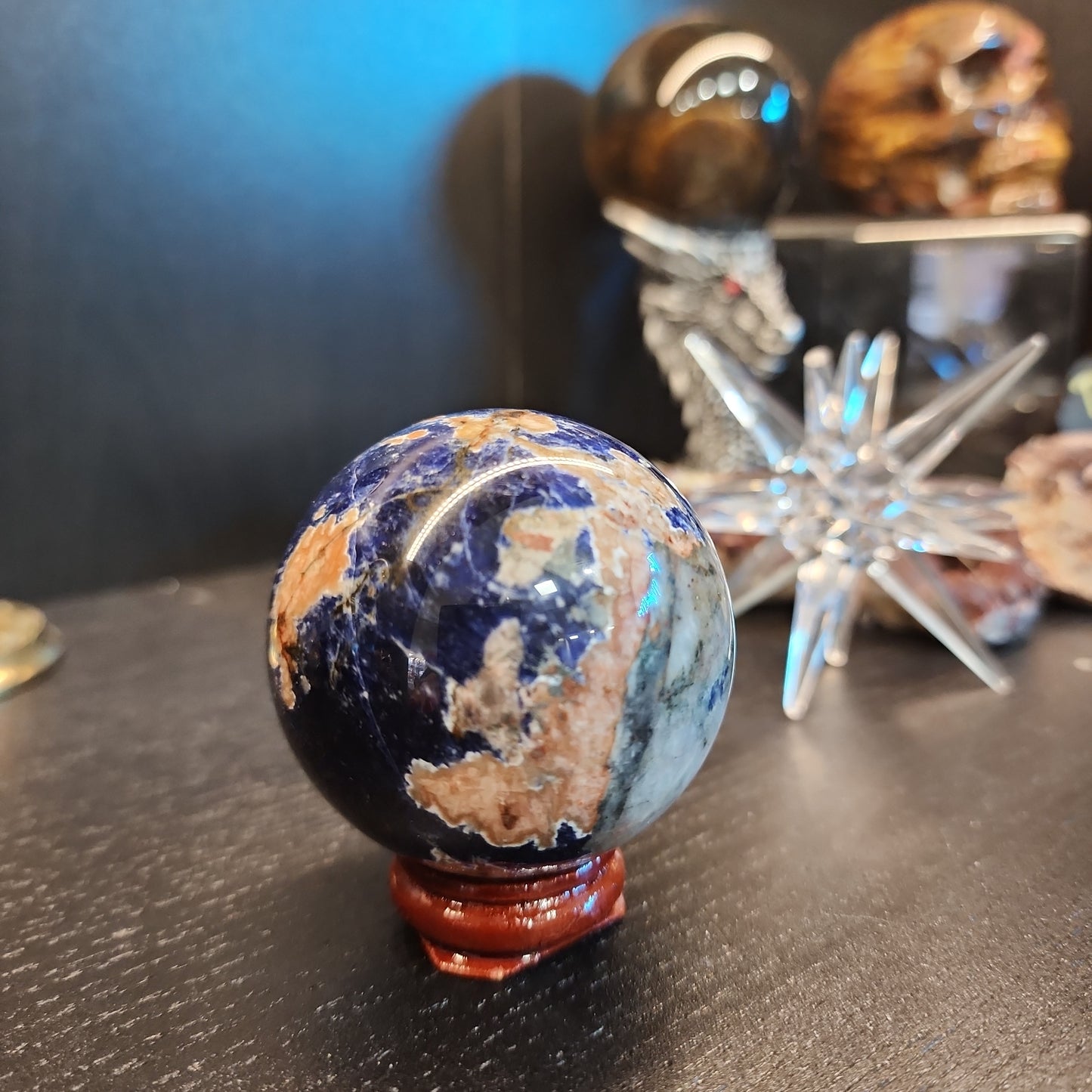 Sunset Sodalite - Sunstone & Sodalite Spheres