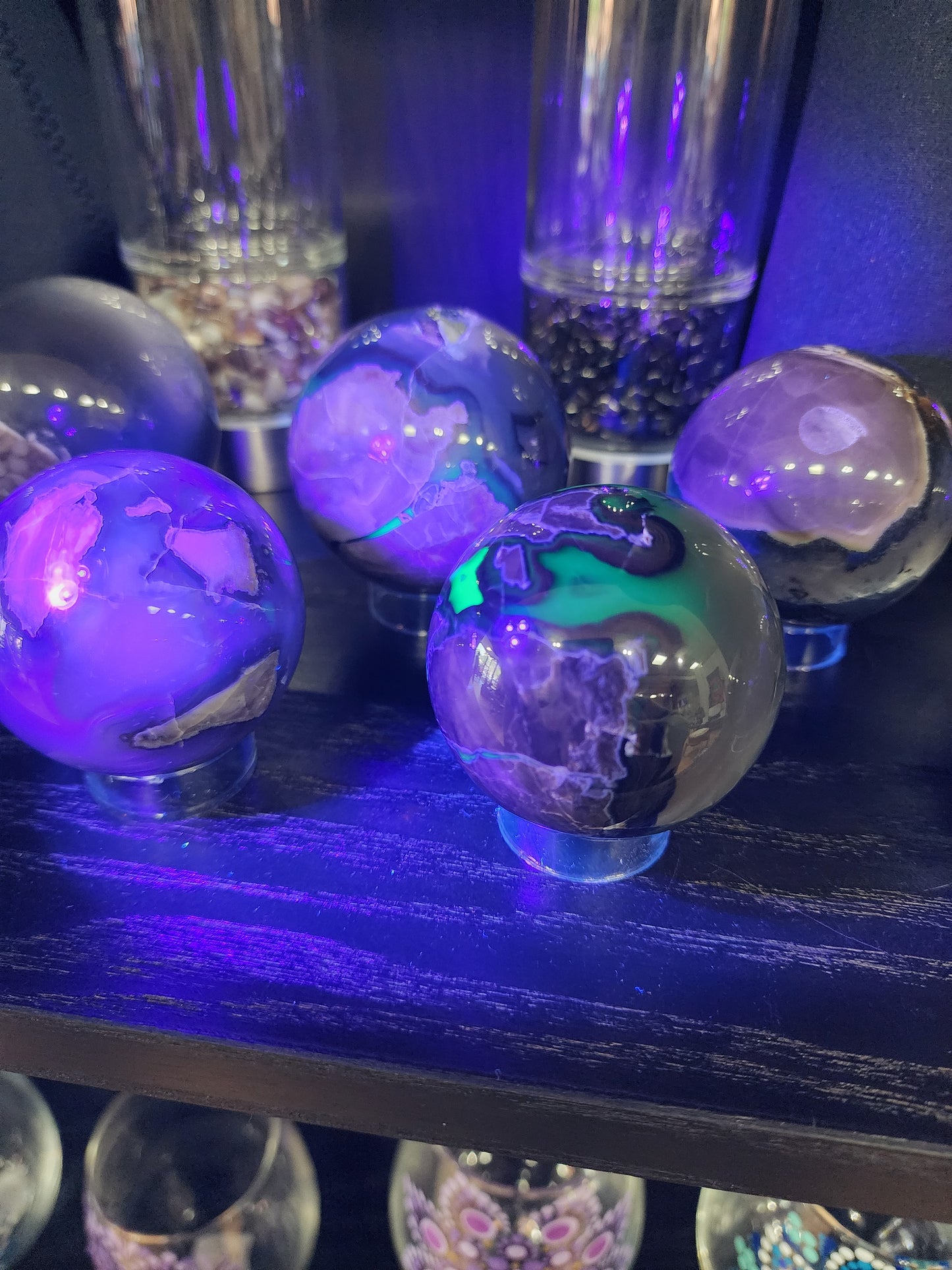 Volcano Agate Spheres