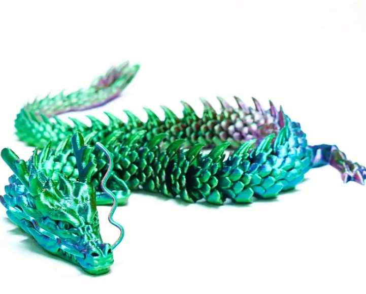 3D Articulated Dragon Toy 11.8"