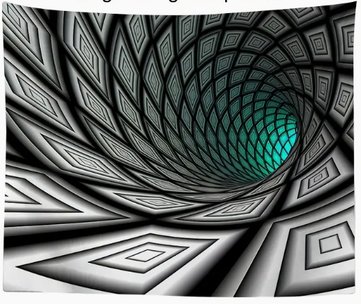 Geometric Fantasy Tapestry 78 x 59in