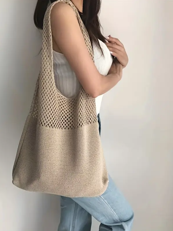 Crochett Knit Tote Purses