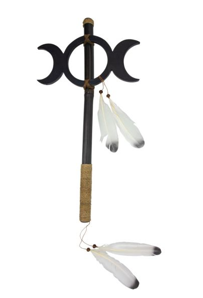 Triple Moon Ceremonial Stick