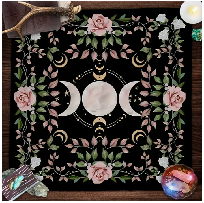 Triple Moon Altar Cloth 19.6 x 19.6