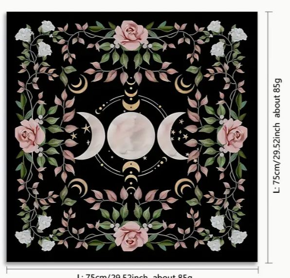 Triple Moon Altar Cloth 19.6 x 19.6