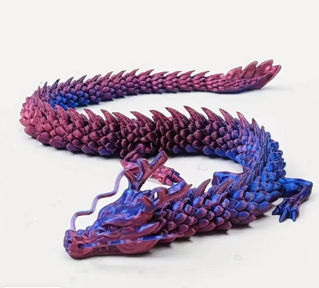 3D Articulated Dragon Toy 11.8"