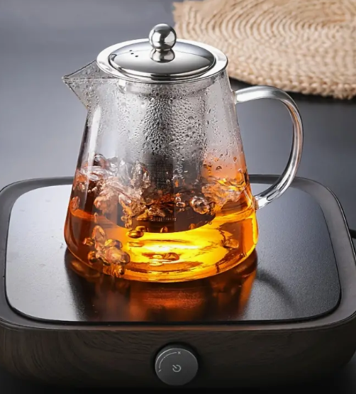 Glass Teapot With Infuser, Lid (43.9oz.)