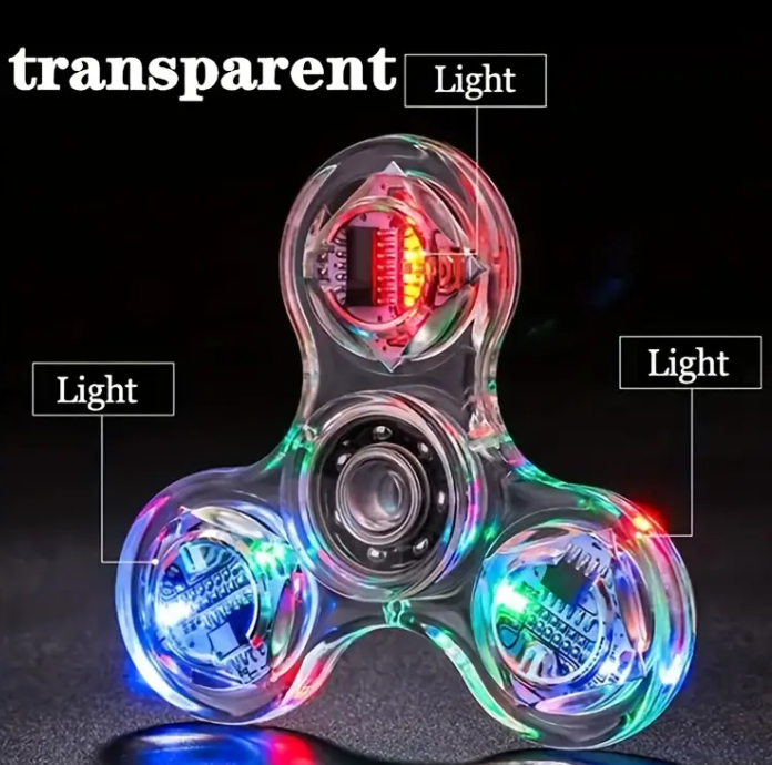 Metallic Rainbow Colored Fidget Spinners with Smooth Spin
