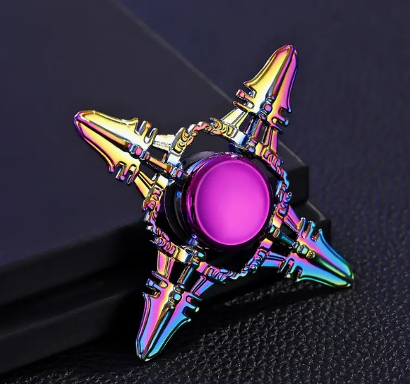 Metallic Rainbow Colored Fidget Spinners with Smooth Spin