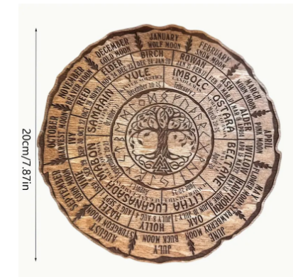 Wheel of the Year Plaque with stand
