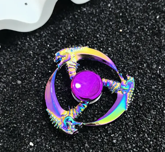 Metallic Rainbow Colored Fidget Spinners with Smooth Spin