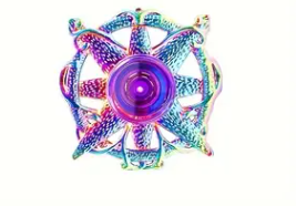Metallic Rainbow Colored Fidget Spinners with Smooth Spin
