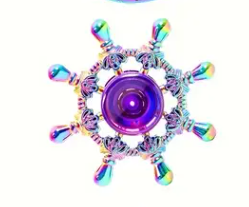 Metallic Rainbow Colored Fidget Spinners with Smooth Spin