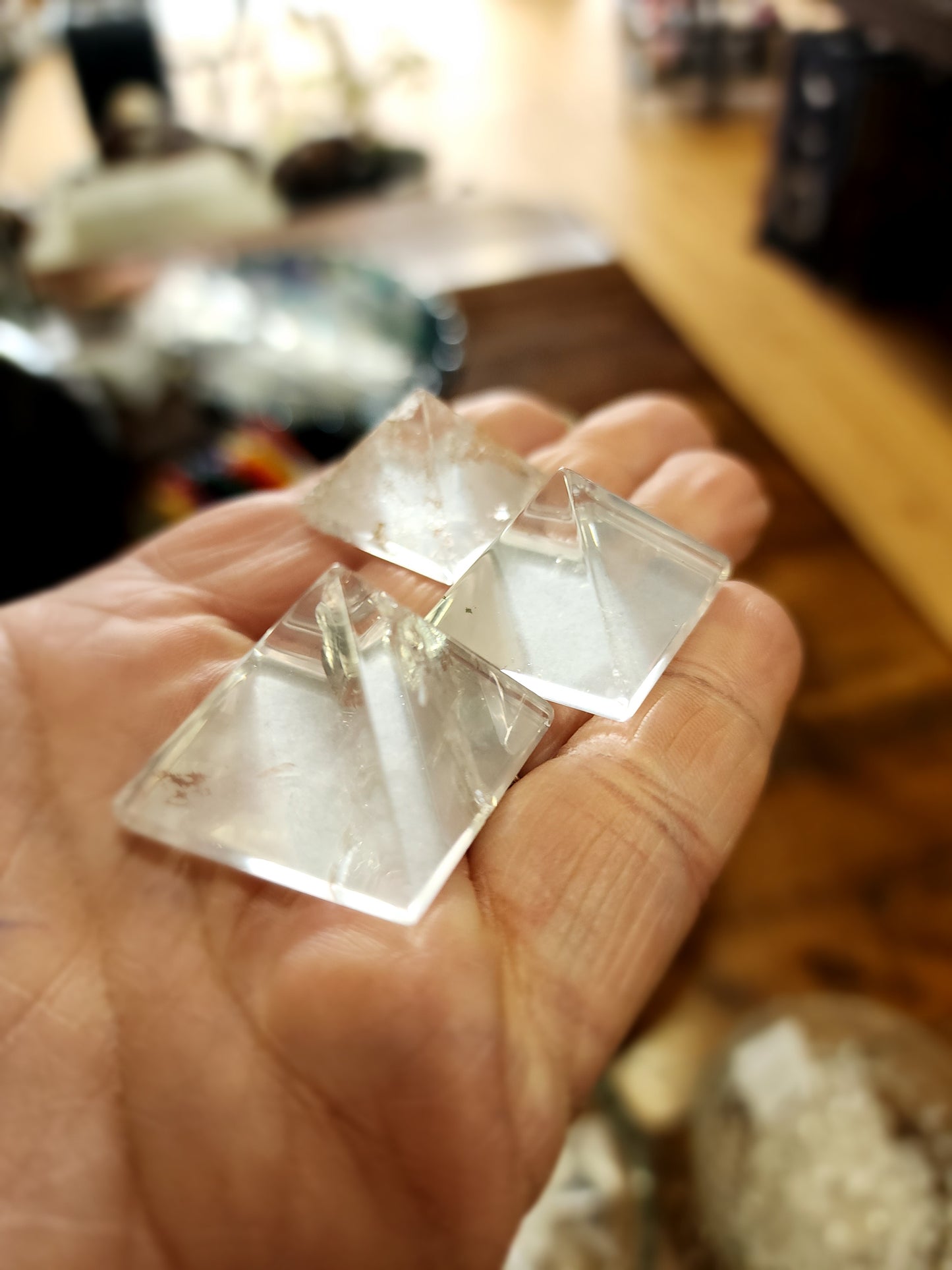 1" Clear Quartz Pyramid