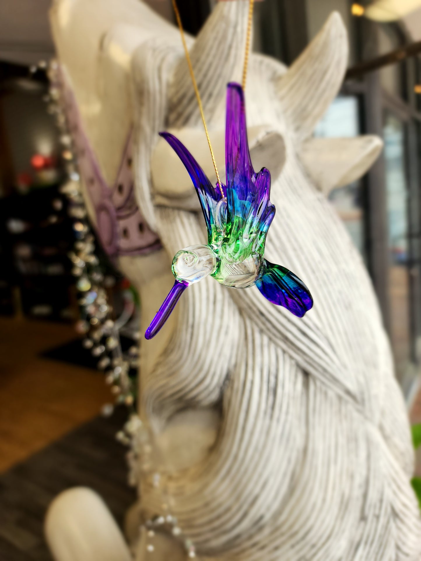 🌸 Blown Glass Hummingbirds - 3.5" 🌈