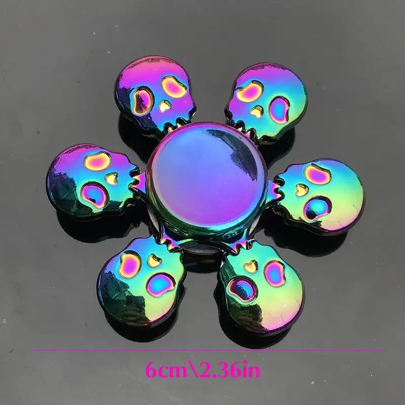Metallic Rainbow Colored Fidget Spinners with Smooth Spin