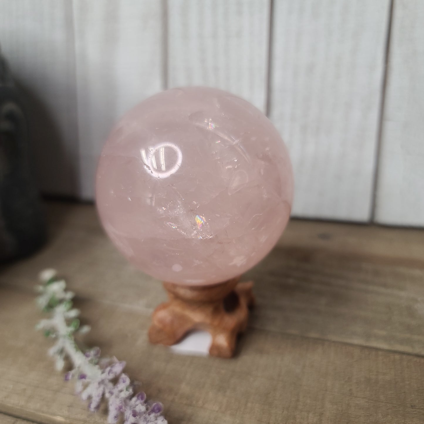 Star Rose Quartz Sphere