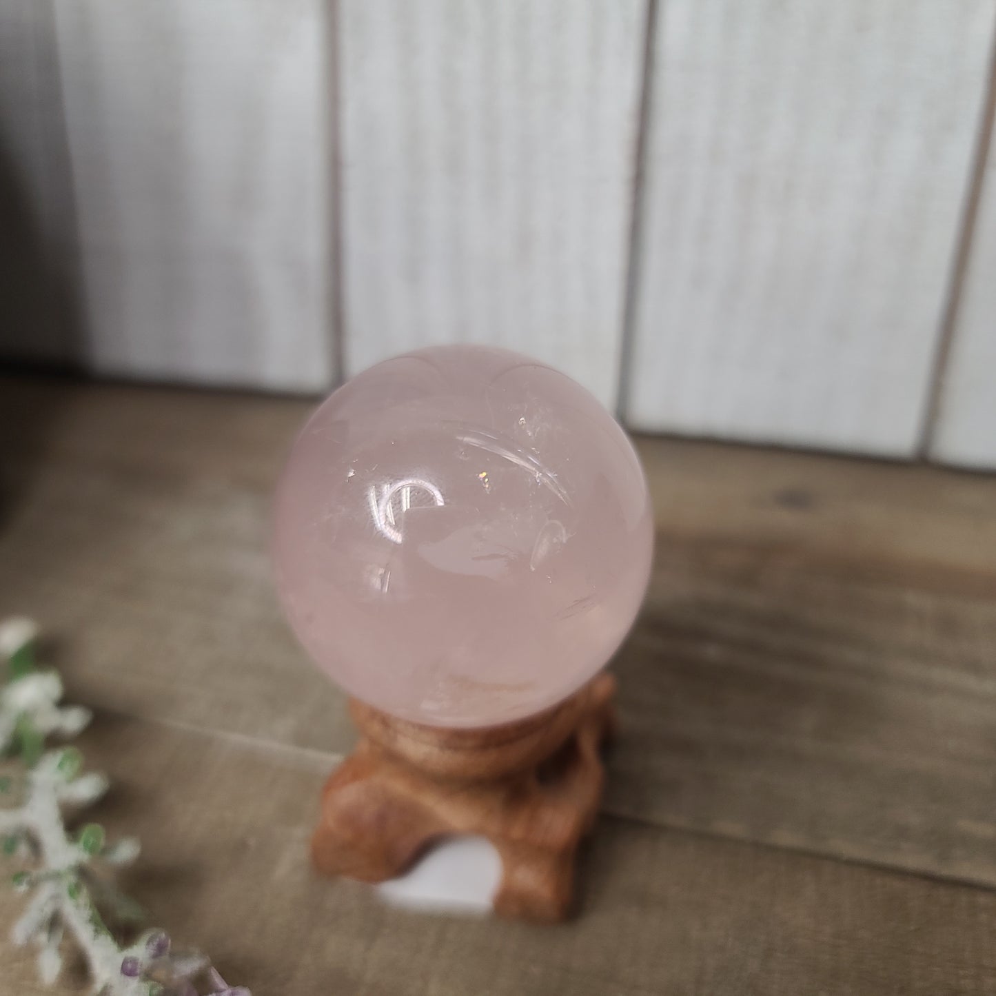 Star Rose Quartz Sphere