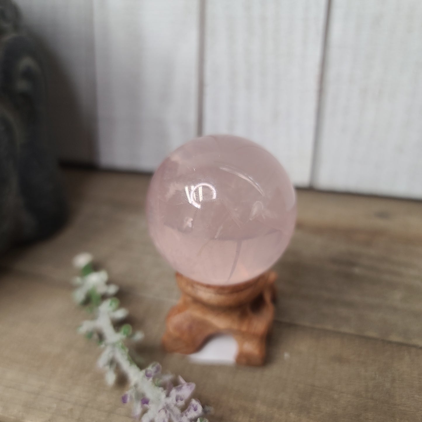 Star Rose Quartz Sphere