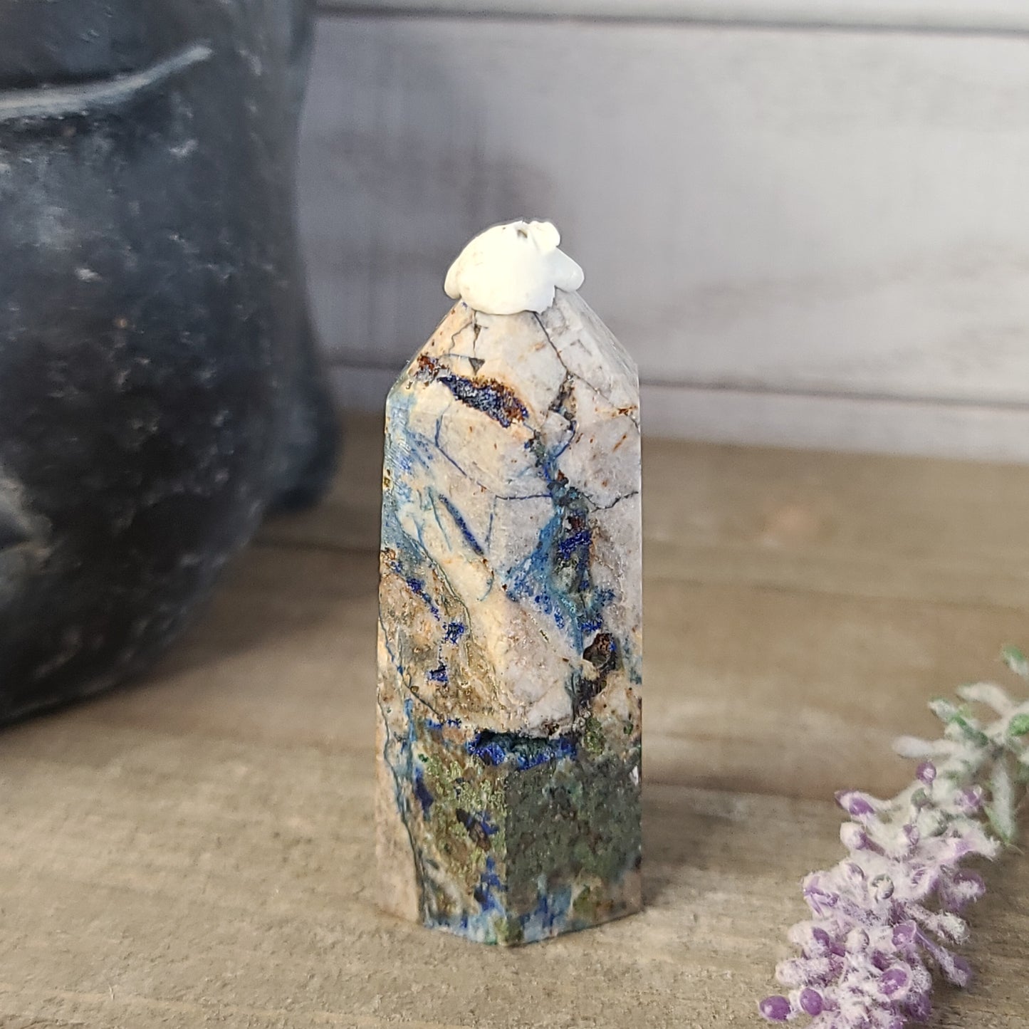 RARE Azurite and Sphalerite Tower