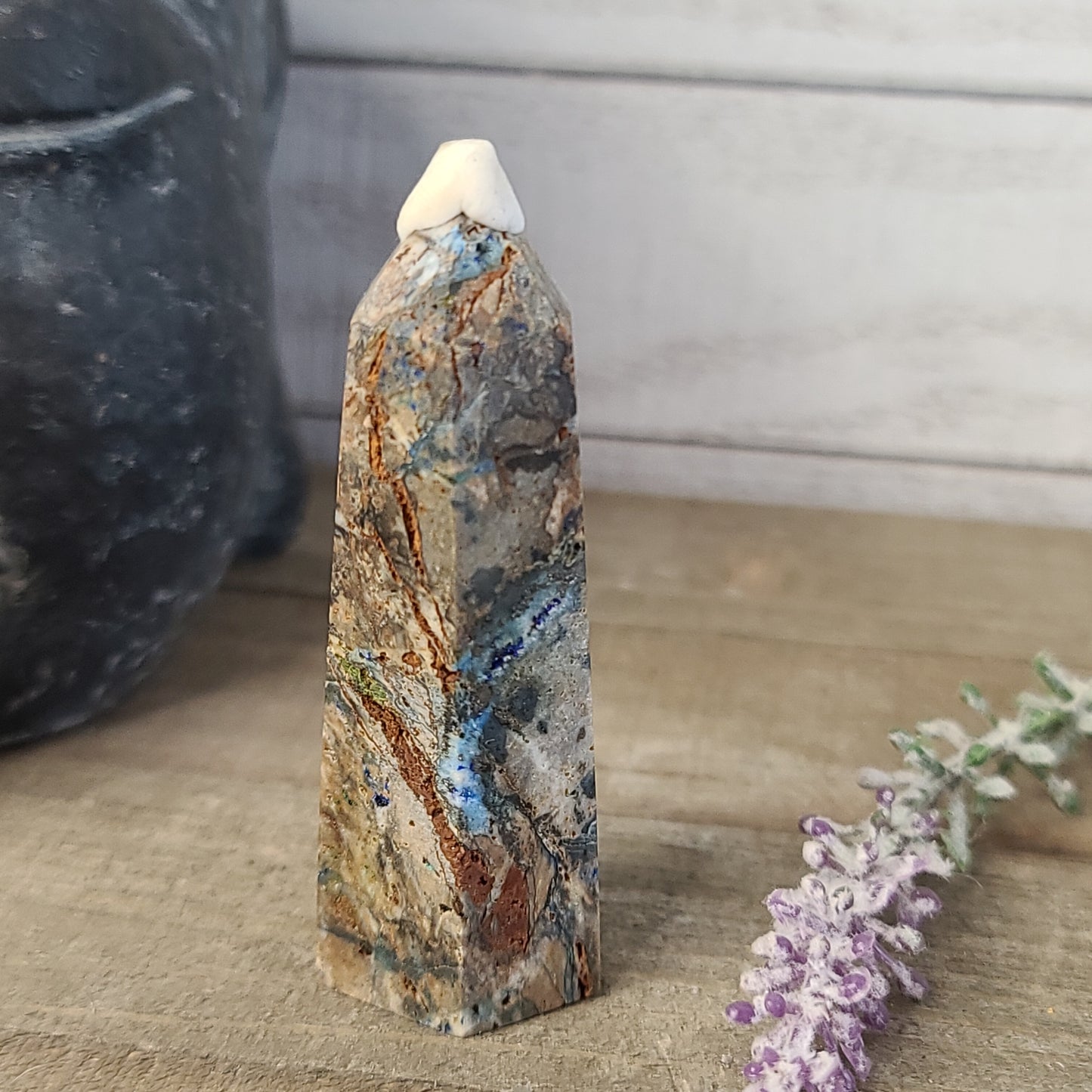 RARE Azurite and Sphalerite Tower