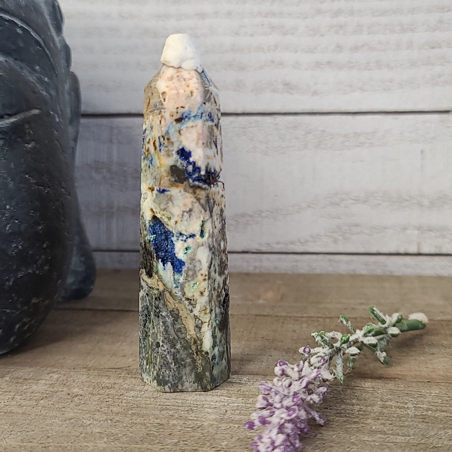 RARE Azurite and Sphalerite Tower