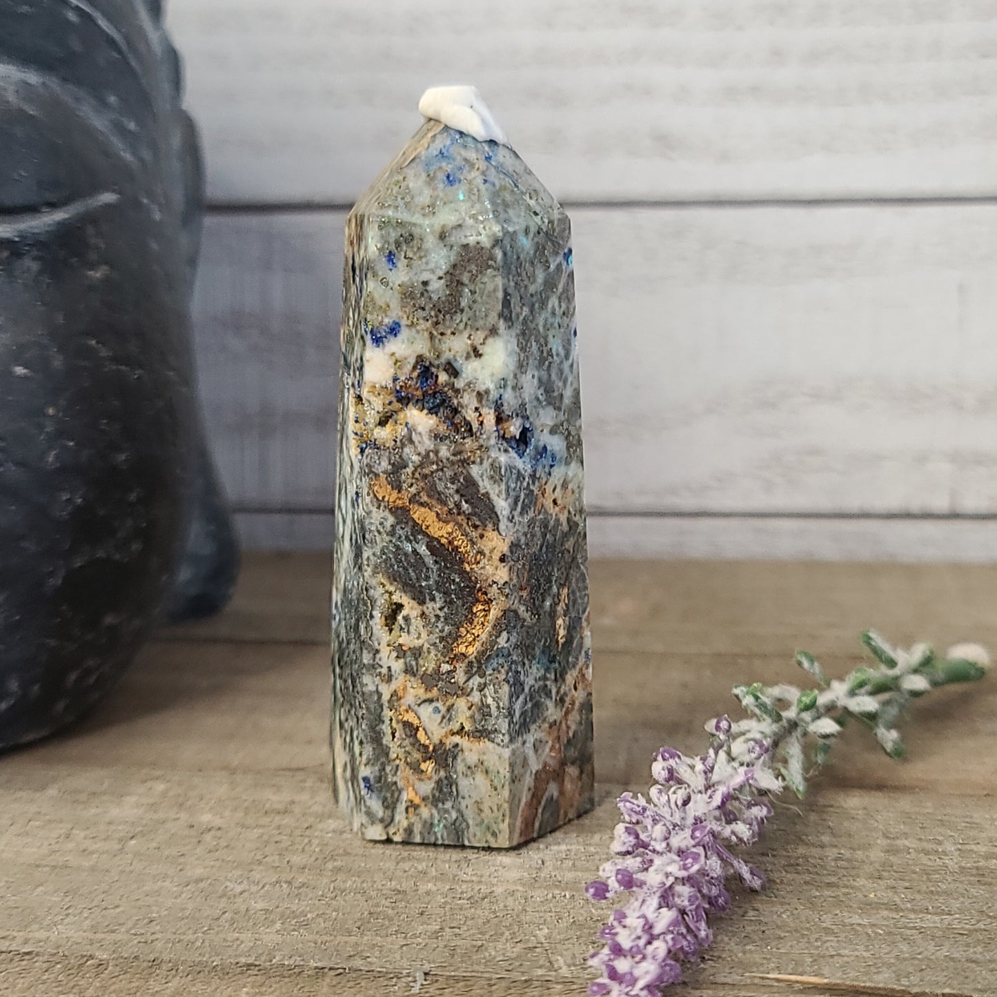 RARE Azurite and Sphalerite Tower