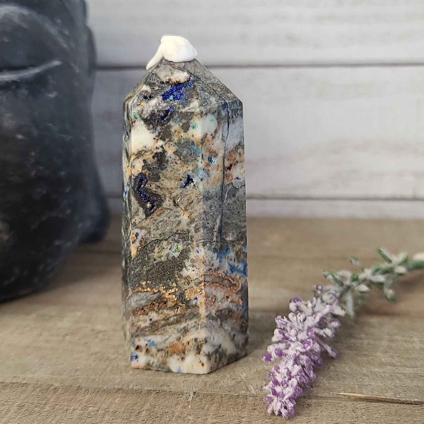 RARE Azurite and Sphalerite Tower