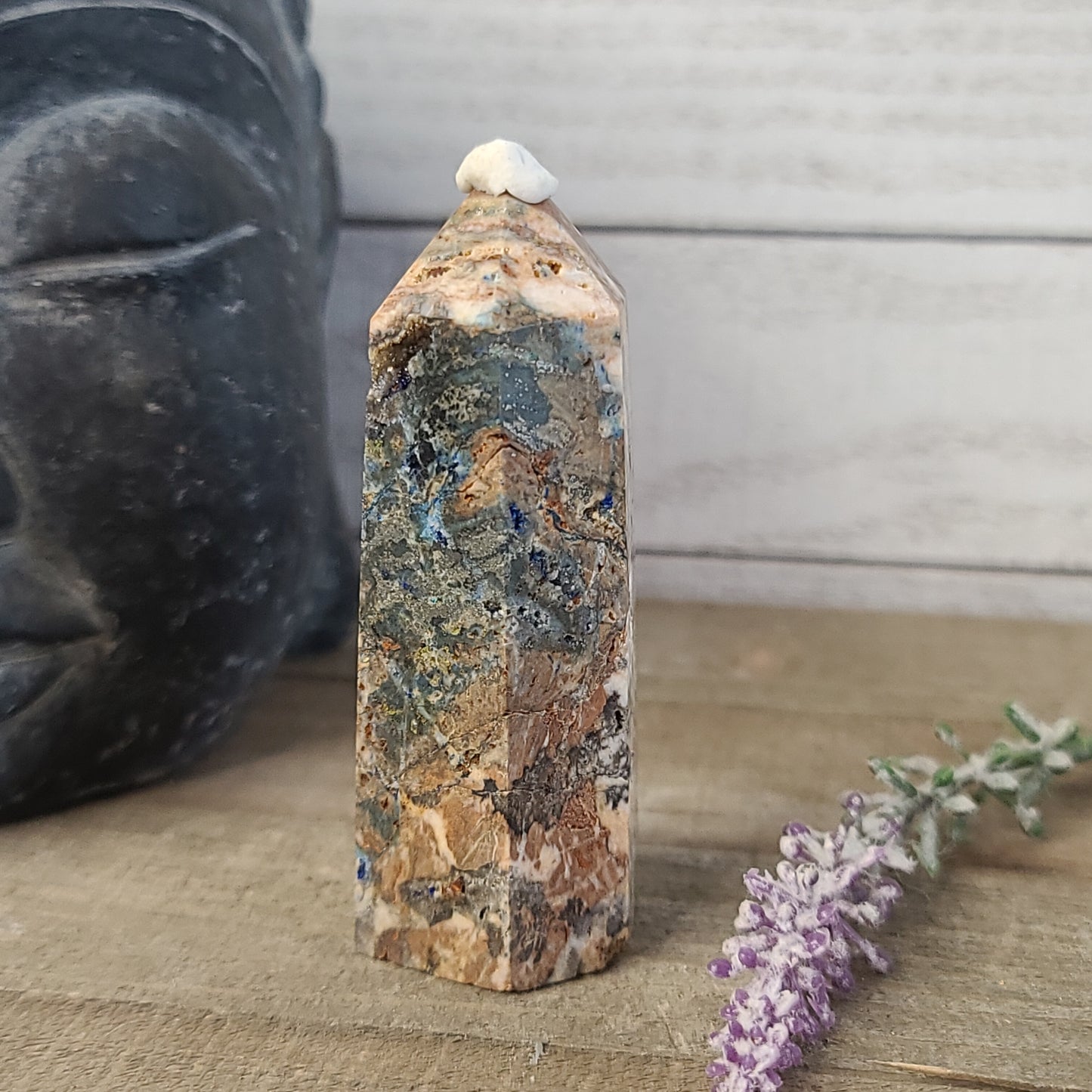 RARE Azurite and Sphalerite Tower
