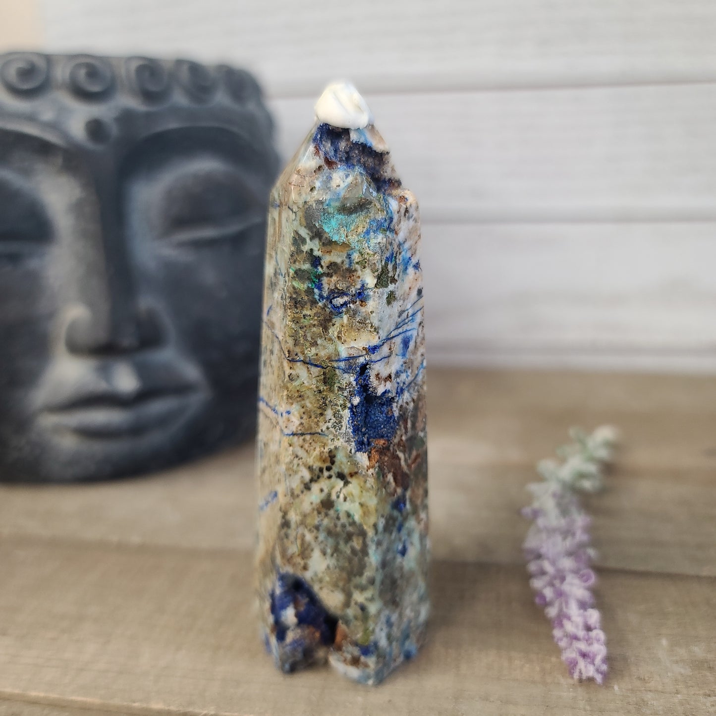 RARE Azurite and Sphalerite Tower
