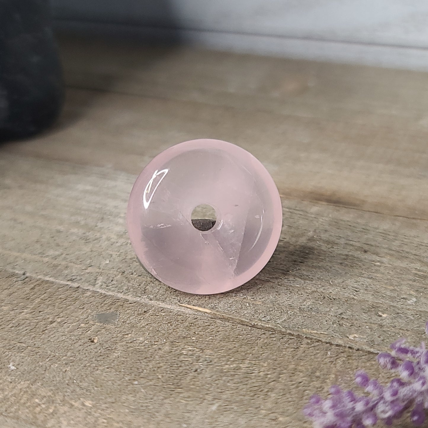 Rose Quartz Button