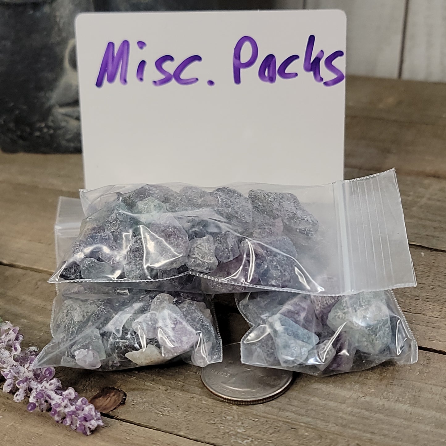 Raw Mixed Fluorite Pieces For Grid-Working