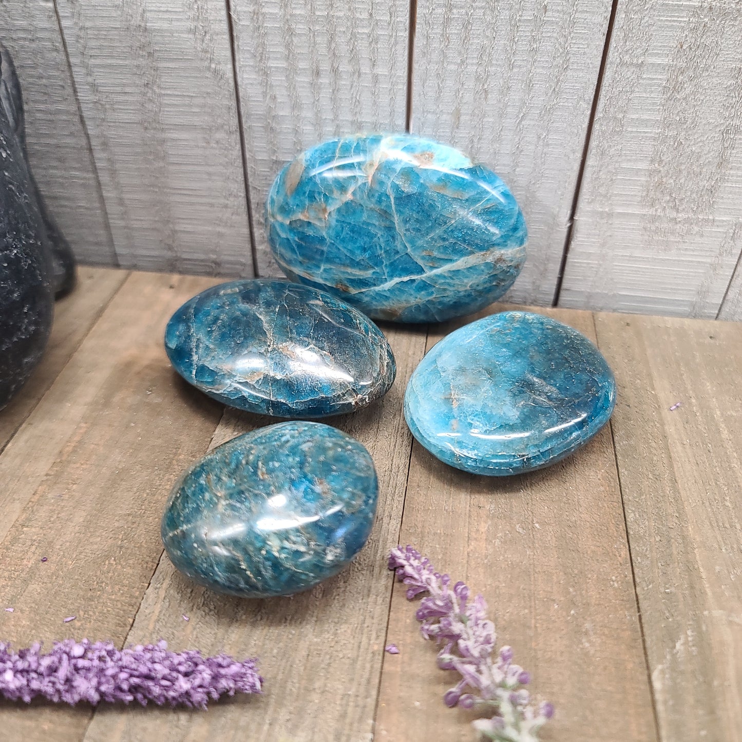Blue Apatite Crystal Palms