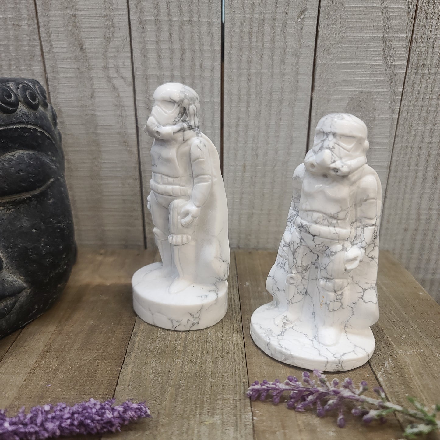 Howlite Storm Trooper Carvings