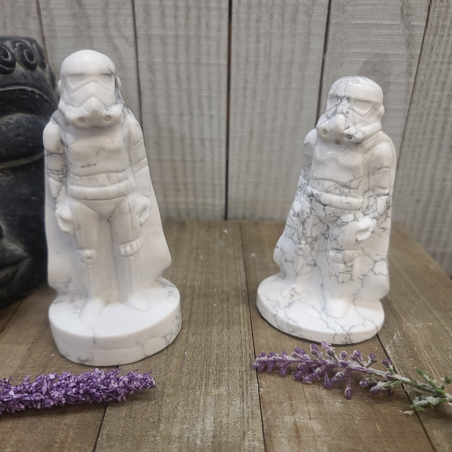 Howlite Storm Trooper Carvings