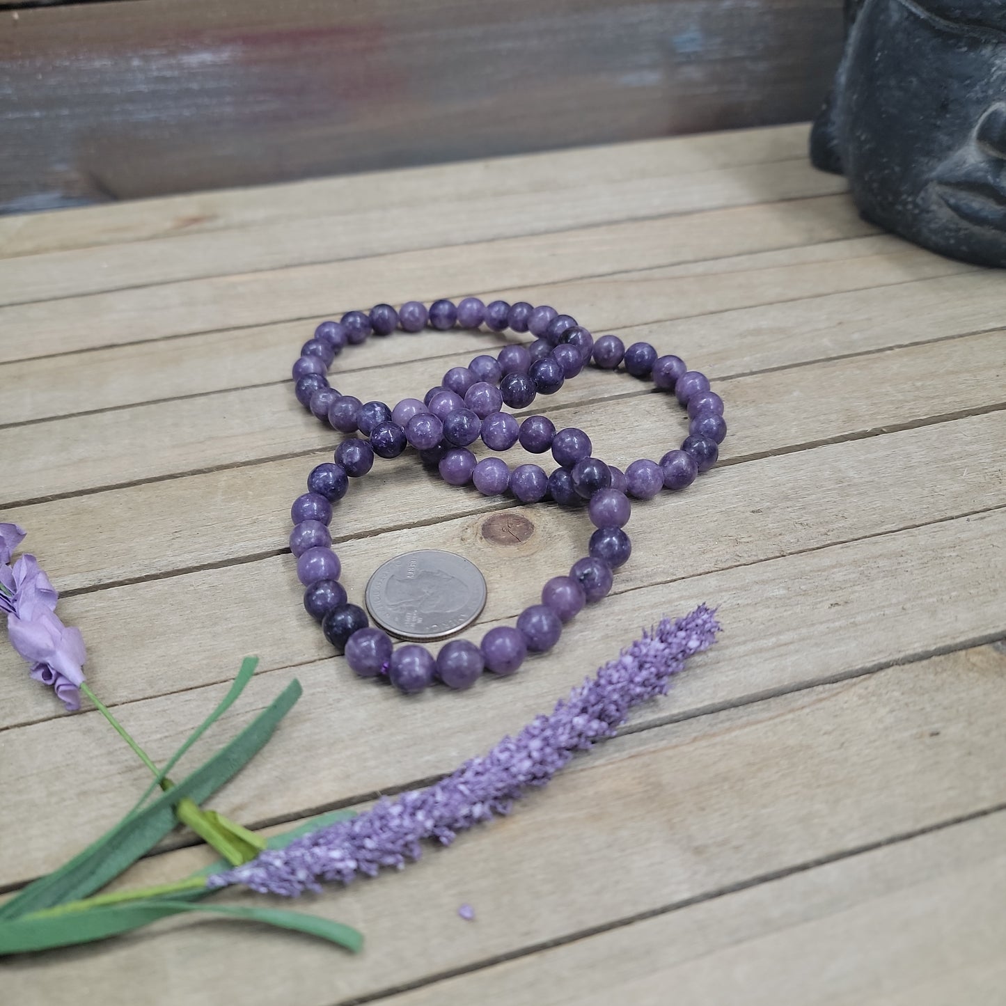 Lepidolite Bracelet - 8mm