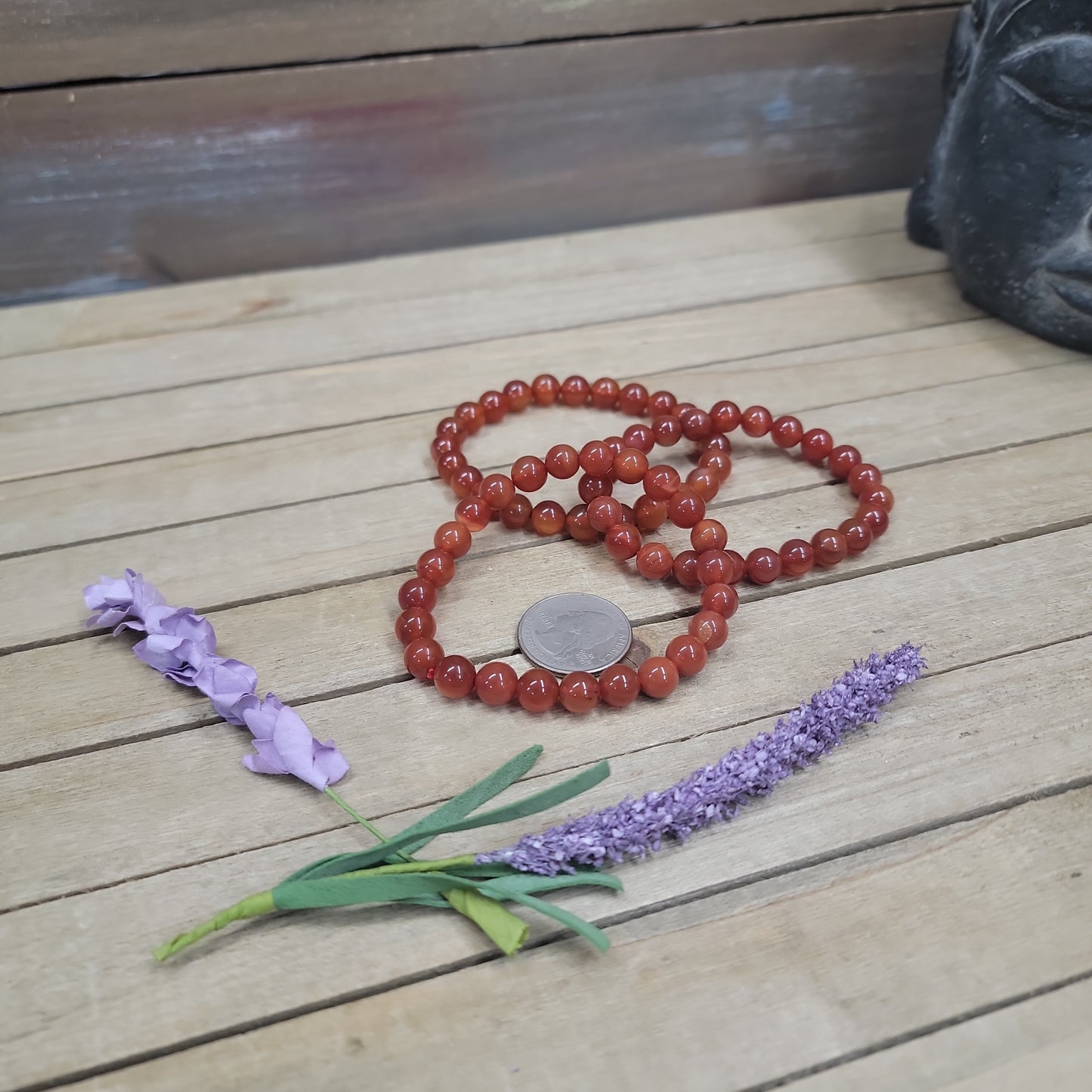 Carnelian Bracelet - 8mm
