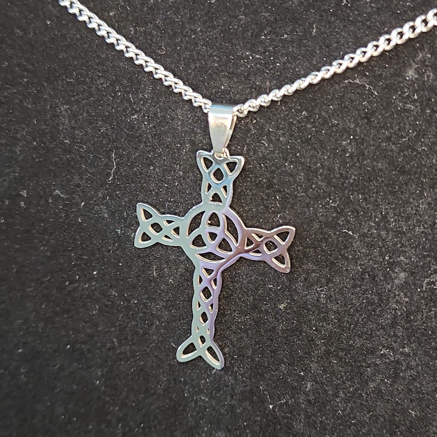 Celtic Cross Necklace (Stainless Steel)