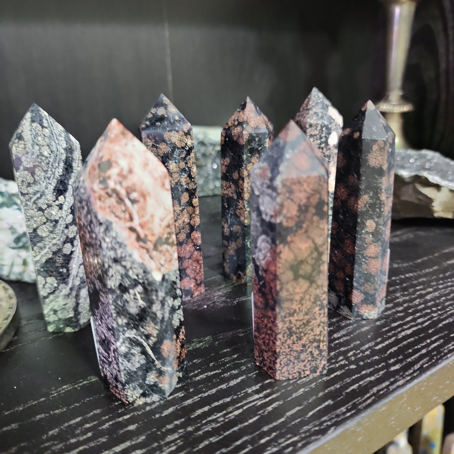 Red Snowflake Obsidian Tower