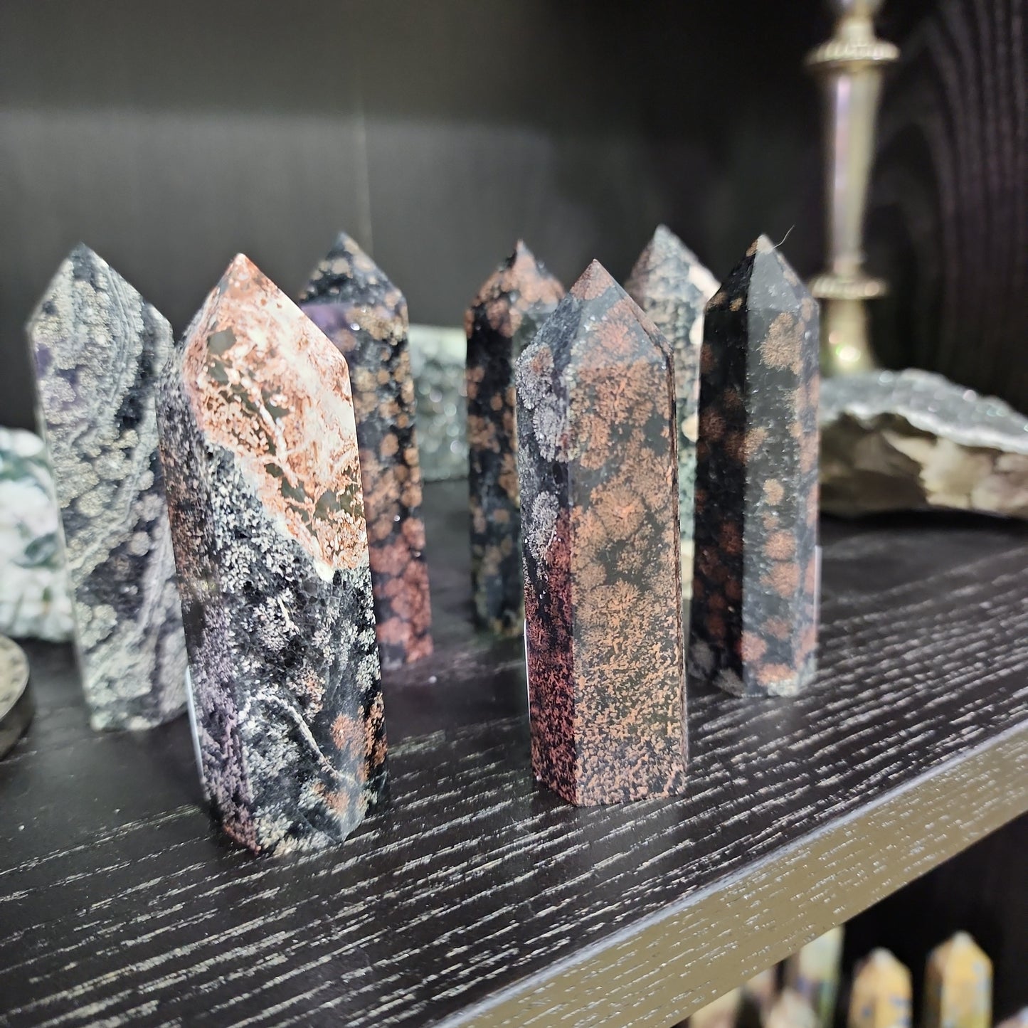 Red Snowflake Obsidian Tower