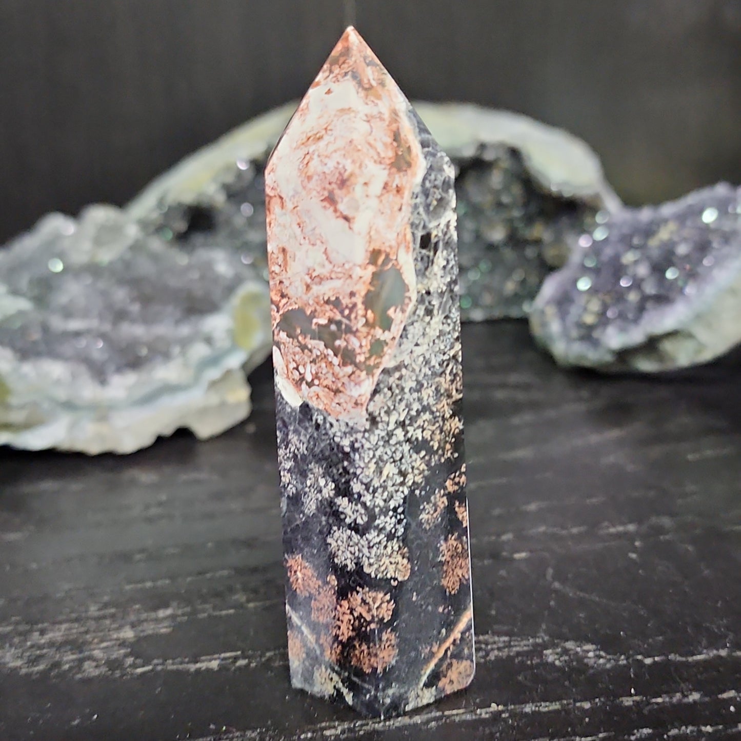 Red Snowflake Obsidian Tower
