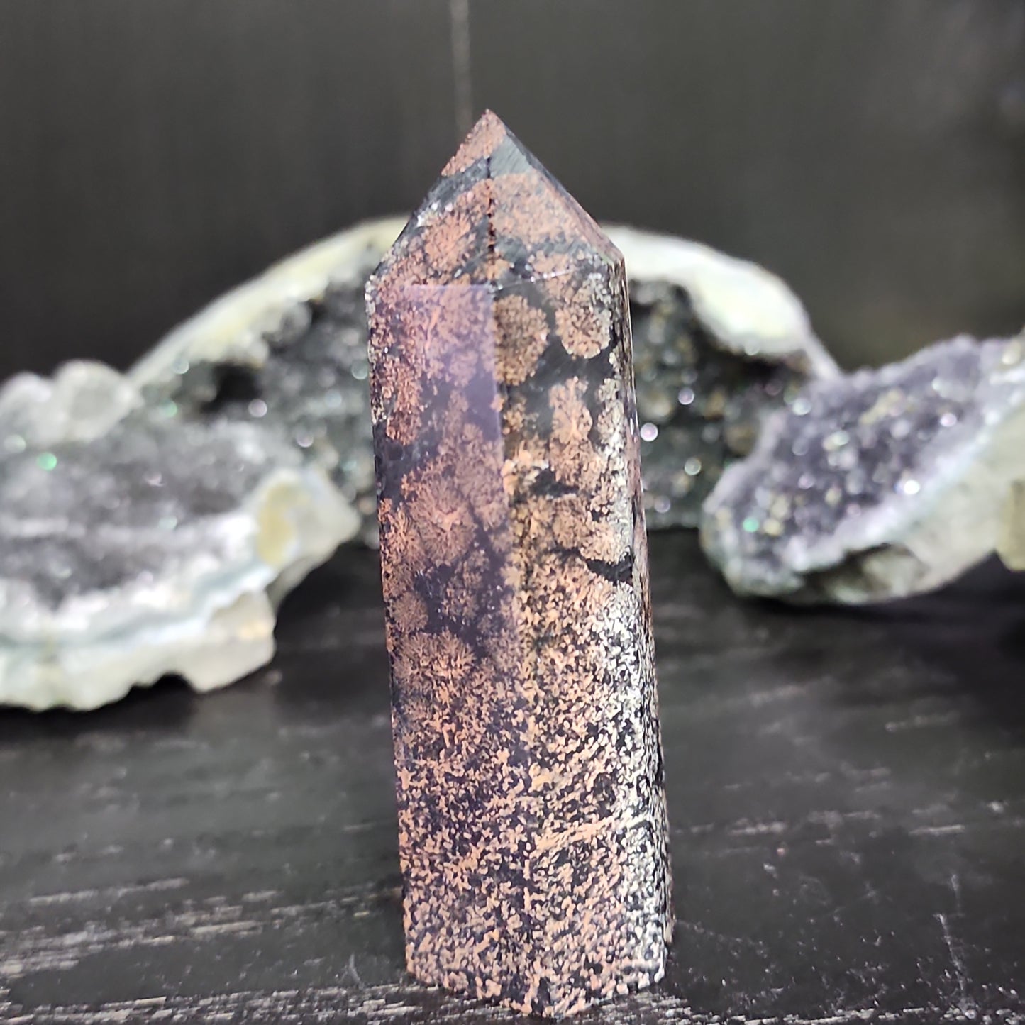 Red Snowflake Obsidian Tower