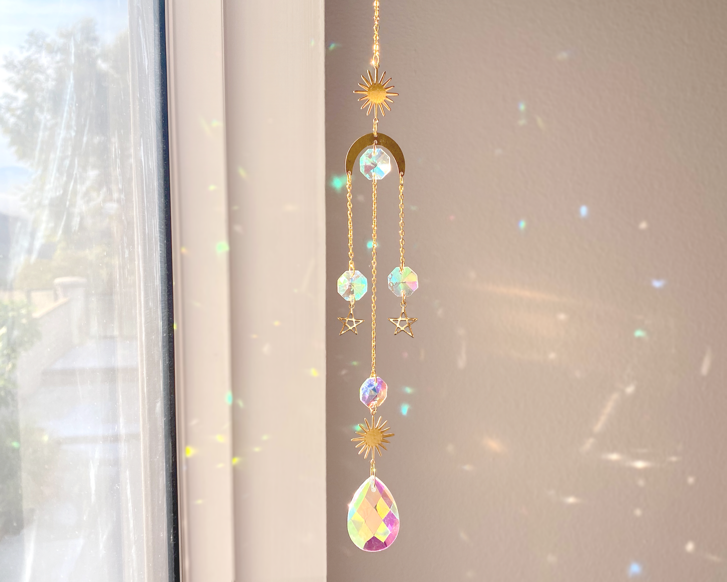 Soluna Sun Catcher | Boho Décor | Rainbow Maker| Home Décor